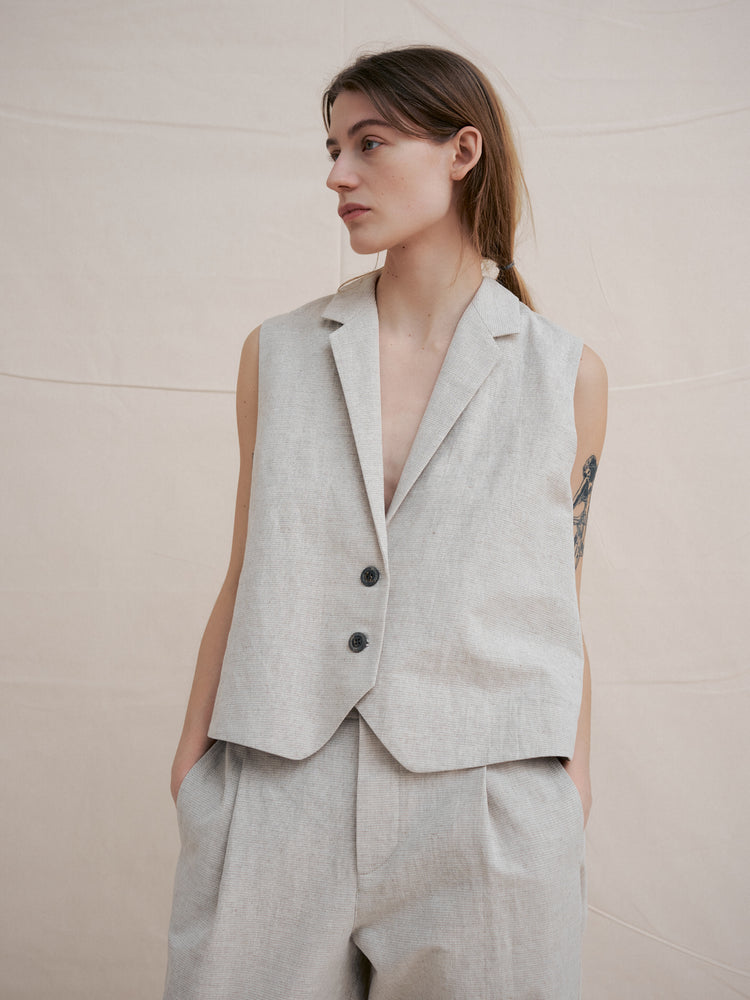 
                  
                    Sand Patterned Waistcoat
                  
                