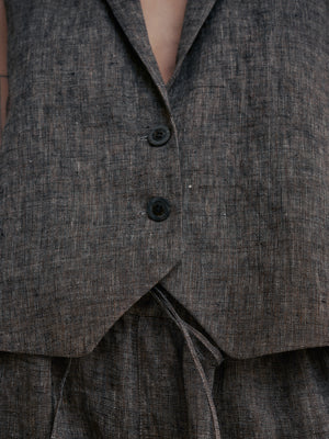 
                  
                    Light Brown Melange Waistcoat
                  
                