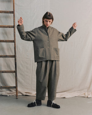 
                  
                    Beige Front Pocket Jacket
                  
                