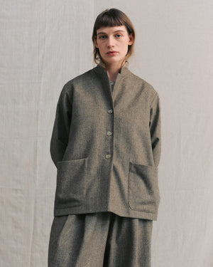 
                  
                    Beige Front Pocket Jacket
                  
                
