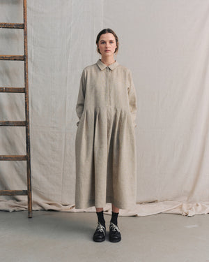 
                  
                    Sand Hidden Buttons Dress
                  
                