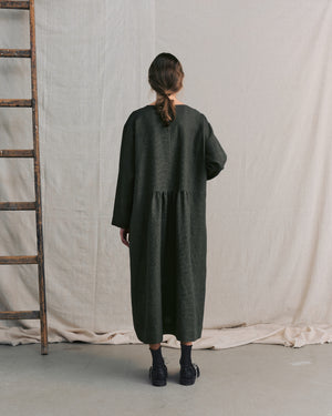 
                  
                    Moss Green Patterned Front Pocket Dress
                  
                