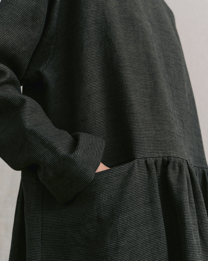
                  
                    Moss Green Patterned Front Pocket Dress
                  
                