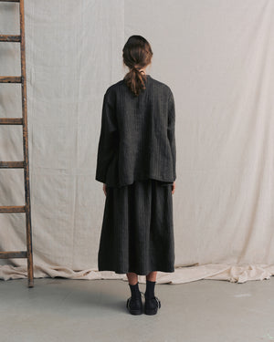 
                  
                    Brown Striped Side Gathers Top
                  
                