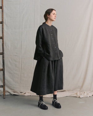 
                  
                    Brown Striped Side Gathers Top
                  
                