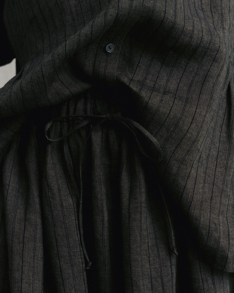 
                  
                    Brown Striped Side Gathers Top
                  
                