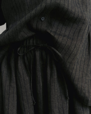 
                  
                    Brown Striped Side Gathers Top
                  
                