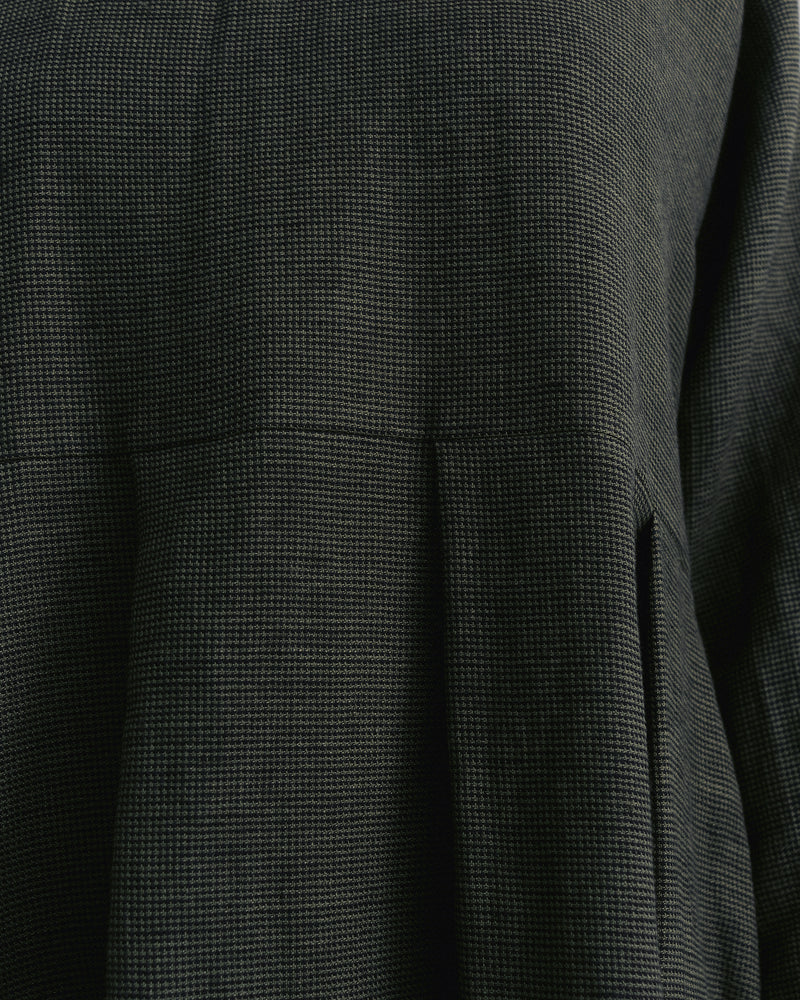 
                  
                    Moss Green Patterned Pleated Dress
                  
                