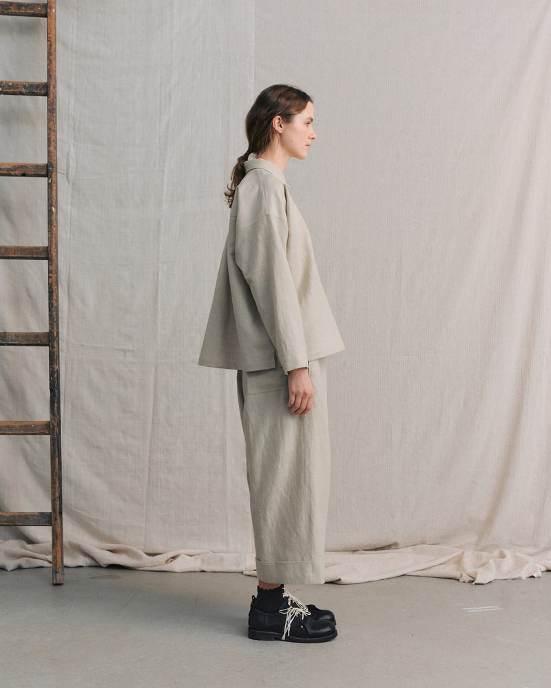 
                  
                    Ivory Cuffed Hems Pants
                  
                