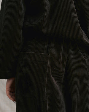 
                  
                    Moss Green Corduroy Cuffed Hems Pants
                  
                