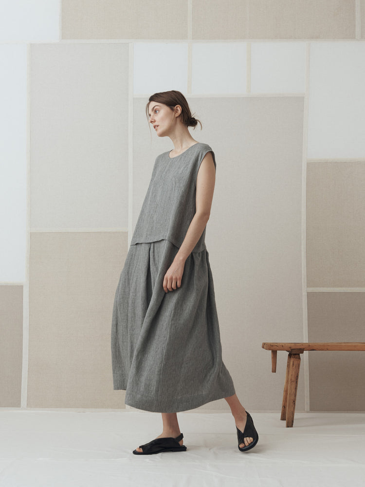 Pale Green Sleeveless Dress