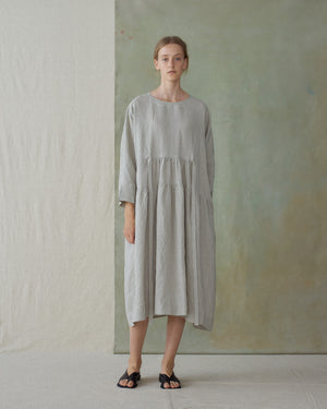 
                  
                    Light Blue Stripe Dress With Tie
                  
                