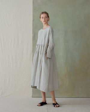 
                  
                    Light Blue Stripe Dress With Tie
                  
                