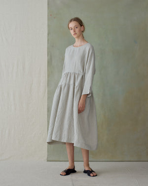 
                  
                    Light Blue Stripe Dress With Tie
                  
                