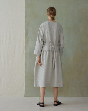 
                  
                    Light Blue Stripe Dress With Tie
                  
                