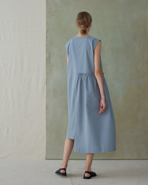 
                  
                    Light Blue Sleeveless Asymmetrical Dress
                  
                