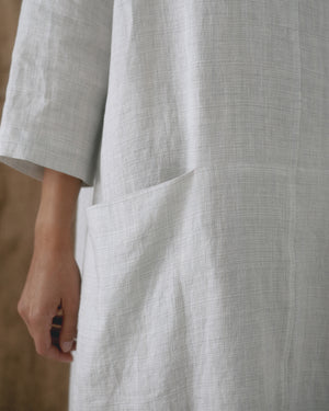 
                  
                    Light Grey Patterned Front Pocket Dress
                  
                